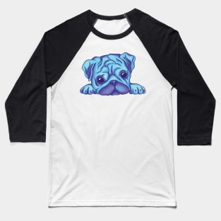 Watercolor Pug Design Gift Idea Baseball T-Shirt